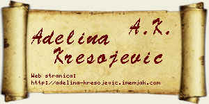 Adelina Kresojević vizit kartica